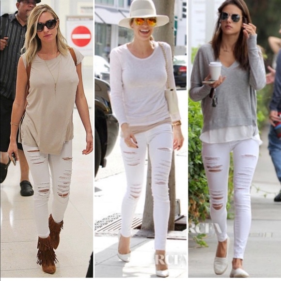 FRAME Denim Le Skinny De Jeanne White Jeans | All Sizes - Picture 4 of 4